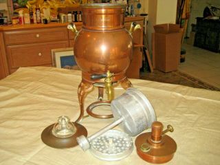 Antique Copper Percolator Coffee Pot 1907,  Landers Frary & Clark Universal N.  009 2