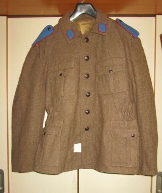 Bulgarian Army - Soldier Winter Wool Coat - Air Force - Uniform