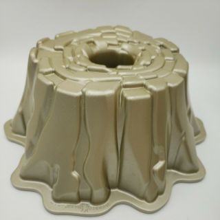 Nordic Ware Tree Stump De Noel Bundt Cake Pan Mold Heavy Cast Aluminum 10 Cup