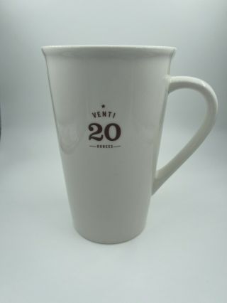 Starbucks Venti 20 Ounces Coffee Mug Cup White Logo Tea Ceramic 2010