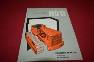 Allis Chalmers Hd - 11 Crawler Tractor Dealer Brochure Fcca