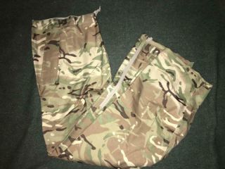 British Army Mtp Gortex Camouflage Over Trousers Waterproof 80/104/120