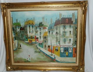 Robert Scott Oil Painting 20 X 24 Impressionist Peris City Scape