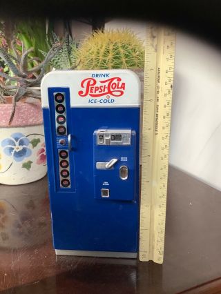 Pepsi Die Cast Soda Vending Machine Bank,  7 "