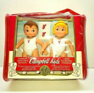 Vintage 1995 Fibre - Craft Campbell Soup Kids Collector 5 " Dolls.  U.  S Seller