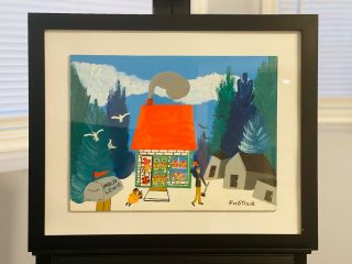 Fred Trask Painting - " Maud Lewis House " 1975 - 12x16in On Board