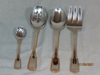 64 pc ONEIDA GOLDEN ANNE STAINLESS FLATWARE 12 PLACE SETTINGS 18/10,  SERVING 2