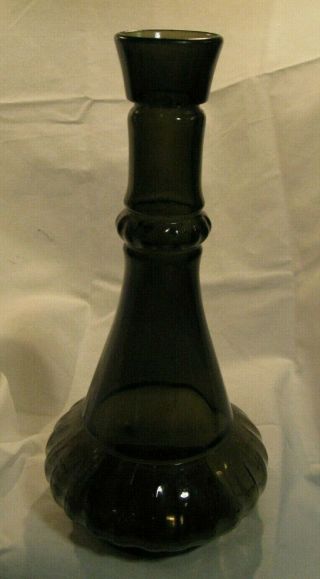 1964 Jim Beam Genie Decanter Smoked Crystal Jeannie Bottle - No Stopper