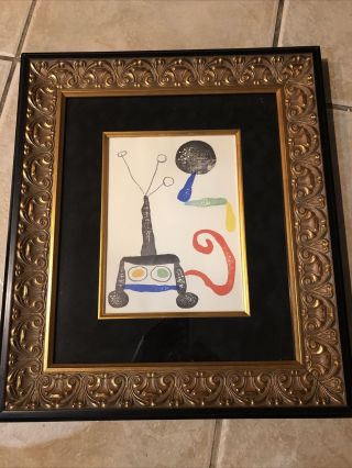 Rare Joan Miro Limited Edition Lithograph Composition