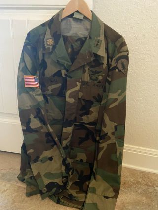 Xlarge - Long Fullset Woodland Camo Army Bdu Pants And Shirt