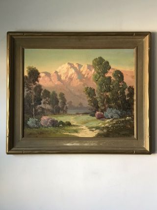 George Bickerstaff (1893 - 1954) Landscape Oil Painting California Plein Air 1920s