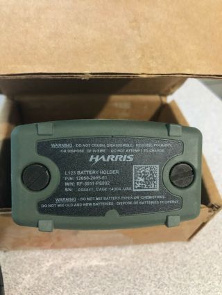 Harris Military Prc - 152 Radio L123 Battery Holder Rf - 5911 - Ps002 12050 - 2005 - 01