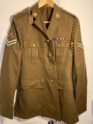 British Army No 2 Dress Uniform Jacket / Tunic Badged - Royal Logistics - 52