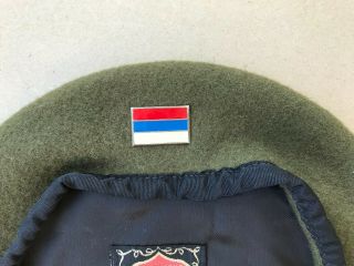 Yugoslavia Bosnia Serb Srpska Serbian Krajina Army soldier 1991 - 1995 beret hat 3