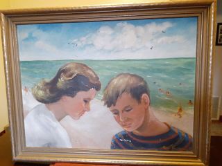 " 1944 " Faye Henthorne Summer Beach Painting