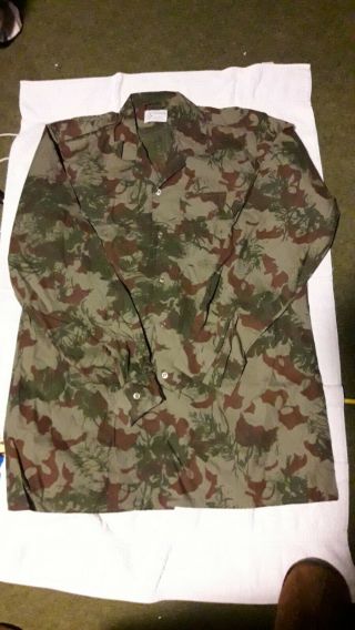 Camo Uniform South African 2nd Pattern Shirt.  Large 24 Inch Chest.
