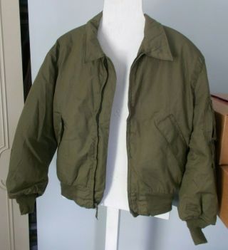 Army Jacket / Cold Weather Large Regular High Temp Resist Chest 41 To 45 " Nylon