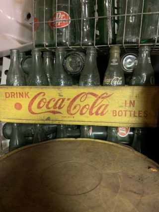 Full Case Of 6oz Old Coca Cola Bottles In Wood Crate