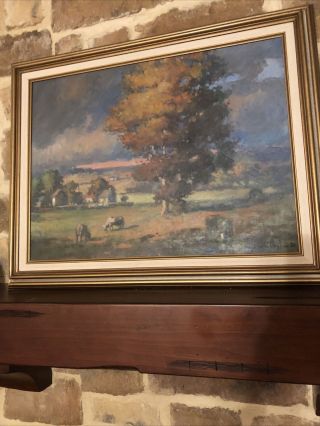 John C Traynor Oil Painting ‘country Home’ Impressionist