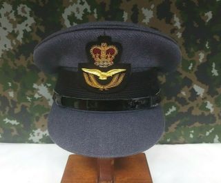 British Raf Royal Air Force Military Surplus No.  1 Dress Uniform Peak Cap Hat 55