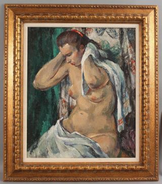Frederick Buchholz Post Impressionist Nude Portrait Painting,  Old Lyme Ct Artist