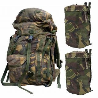 British Army Military Short Dpm 30 Rucksack Backpack Bergen 90 L,  2x Side Pouch