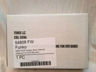 Funko Pop Brian Mariotti & Making Fun Dvd Bundle Le 5000 Box In Hand