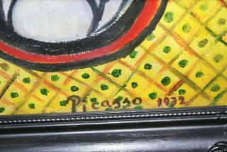 French Avant Garde Cubist Oil Painting Sketch Sign Picasso,  1932 5