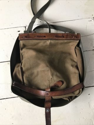 Swiss Army Bread Bag Canvas / Leatherette With Leather Trimmings Shoulder Bag