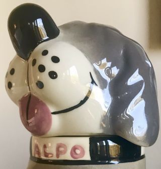 Vintage Alpo Advertising Dan The Dog Ceramic Treat Jar By Mccoy - Euc