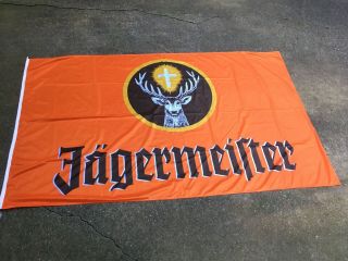 Huge Jagermeister Stag Orange Brown Banner Flag 8 