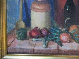 LARGE VINCENT FARRELL PAINTING AMERICAN IMPRESSIONIST STILL LIFE LISTED LARGE 5