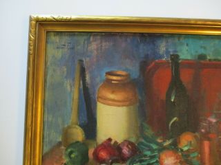 LARGE VINCENT FARRELL PAINTING AMERICAN IMPRESSIONIST STILL LIFE LISTED LARGE 6