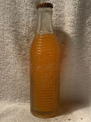 Full 6oz Orange Crush Embossed Soda Bottle Dublin,  Ga
