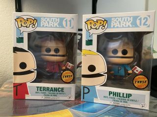 Funko Pop South Park Terrance & Phillip Chase Set Vaulted