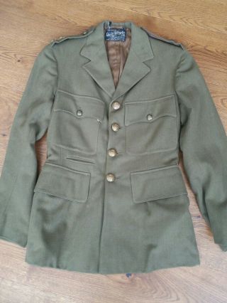 Ww2 British Royal Engineers Officers Tunic Sd Uniform Studd & Millington 1940s