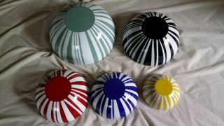 Cathrineholm Set (5) White Enamel Nesting Bowls