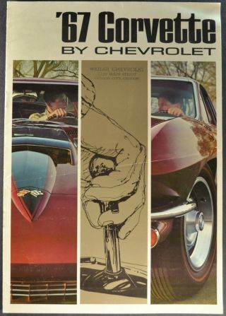 1967 Chevrolet Corvette Brochure Sting Ray Coupe Conv.  67 Not A Reprint