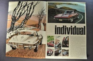 1967 Chevrolet Corvette Brochure Sting Ray Coupe Conv.  67 Not a Reprint 2