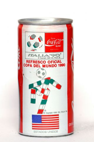 1990 Coca Cola Can From Venezuela,  Italia 