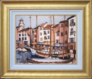 Michel Guy - Nochet Listed Artist Saint - Tropez,  French Riviera Painting