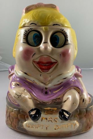 Corl Pottery - Limited Edition Mrs.  Humpty Dumpty Cookie Jar