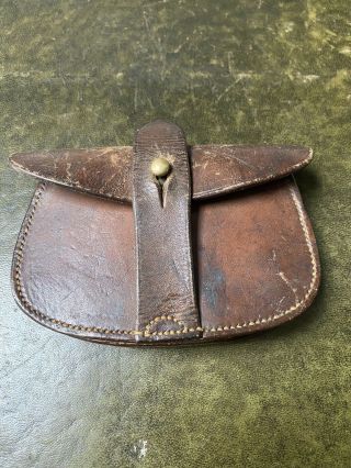 Ww1 Leather Ammo Pouch Officer Issue.