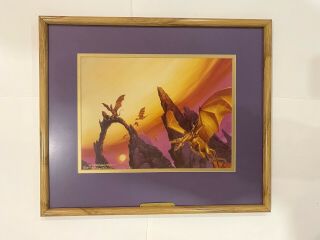 Michael Whelan Acrylic Art Moreta Dragonlady Of Pern Print Sunset Aa N548 Pu