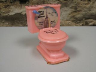 Zz1 Empire State Building Souvenir Pink Toilet Place Your Butts Here Ashtray?