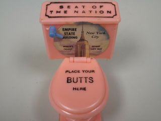 ZZ1 Empire State Building Souvenir pink toilet place your butts here ashtray? 2