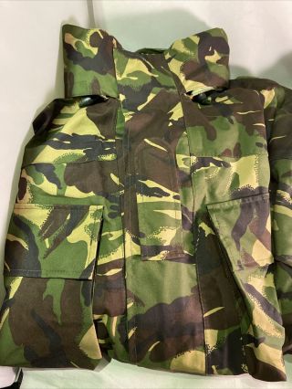 British Army DPM GORETEX Jacket Grade 1 G.  Cond Waterproof Combat MVP Woodland DP 2