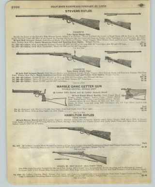 1918 Paper Ad Marble Game Getter Double Barrel Rifle Hamilton Boy Scout Military