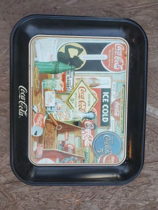 Coca Cola Limited Edition Brand Tray.  " Through The Years " 1990