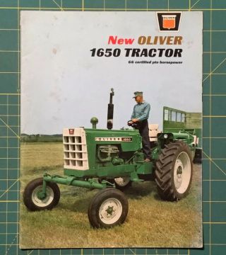 1966 Oliver 1650 Tractor Sales Brochure,  Dad Picked It Up In 1967